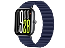 Bracelete de silicone macio com fecho magnético azul marinho escuro para Redmi Watch 6/5/4 XIAOMOYU