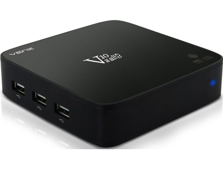Box Smart TV VENZ V10 — Formatos de leitura: WMV, MPG, MPEG, DAT, AVI, MOV, ISO, MP4, RM