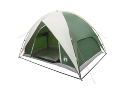 Conjunto 1 Barraca De Camping Vidaxl Verde Poliéster (4 Pessoas)