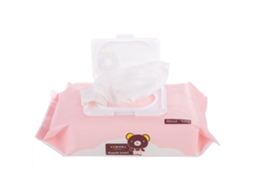 KOFIHETY 80 Unidades Lenços Umidificados Descartáveis Macios Para Bebê Limpeza De Boca E Mãos (rosa)