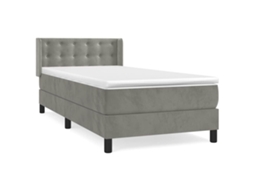 Box Spring Bed, Box Spring Beds Vidaxl Cinzeto Veludo (80 X 200 Cm)