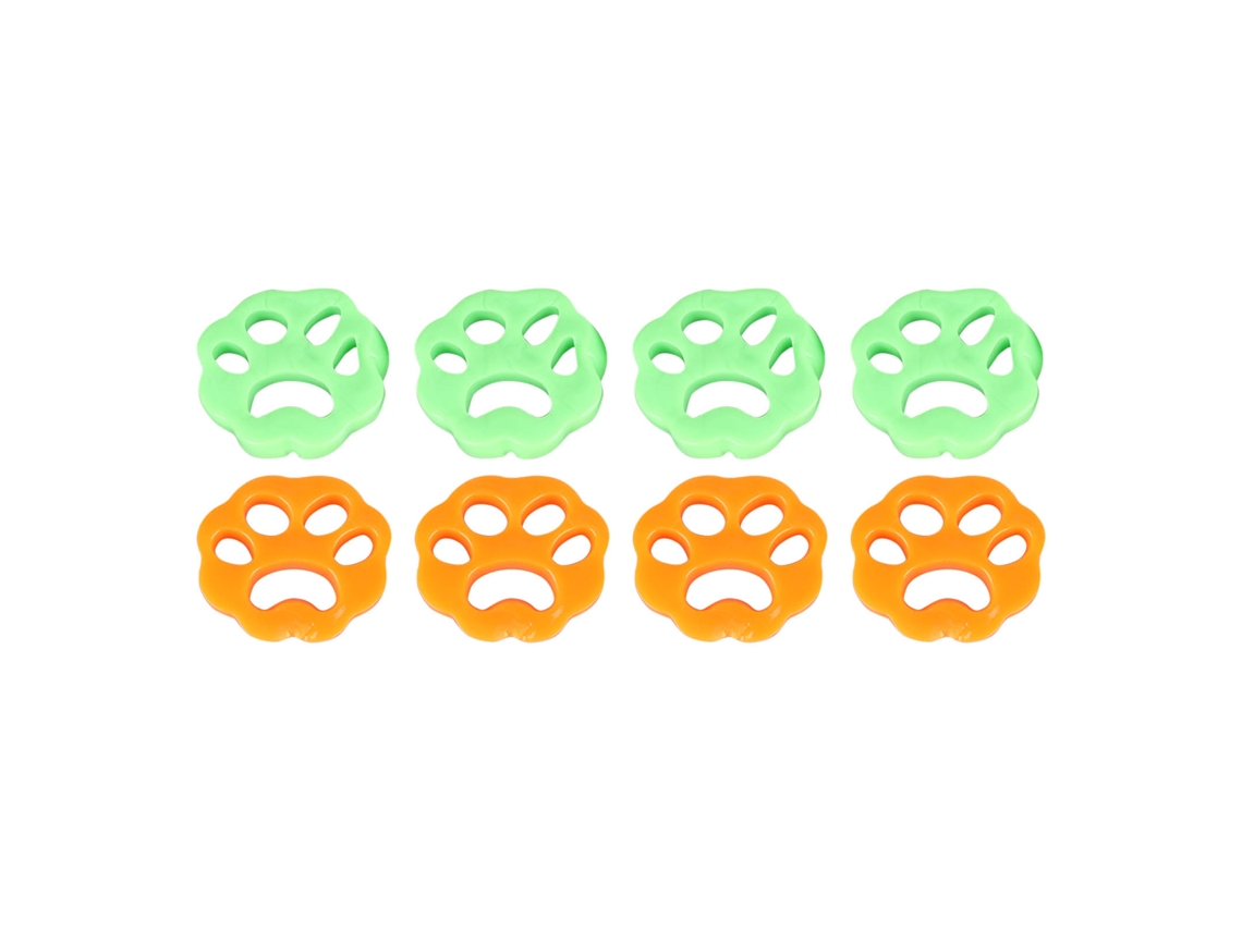 8pcs Catchers de Pelúcia de Máquina de Lavar Silicone Forma Flor Remove Cabelo Pet LARANJAS E VERDES | S/MARCA