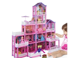 Mali kit de Construção de Casinha de Bonecas para Meninas 278pcs Diy Castelo Montagem
