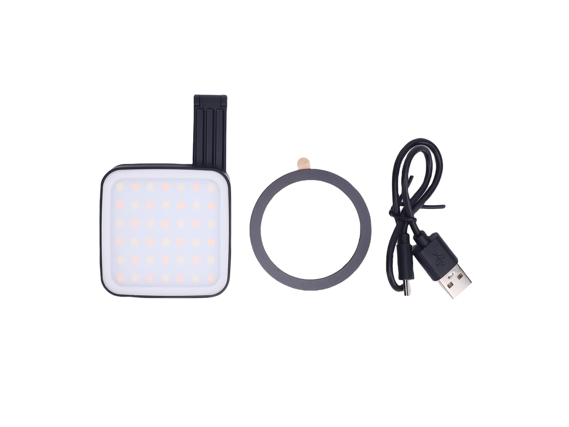 2026 linterna Led Portátil para Selfie, Luz de Vídeo para Telefone com Íman, Luz de Selfie de Dois Lados