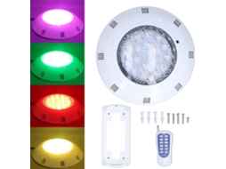 Luminária Subaquática Piscina 54w 18 Classificação Ip68 Controle Segurança Lagos Jardins 12v Ac Leds GOKOCO