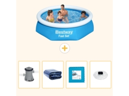 Bestway Piscina Bestway Fast Set Redonda - 244x61 Cm - 5-peças S326