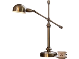 Luminária De Mesa Retrô Ajustável Gyd, Luminária De Leitura Com Acabamento Em Cobre, Luminária Decorativa Para Mesa