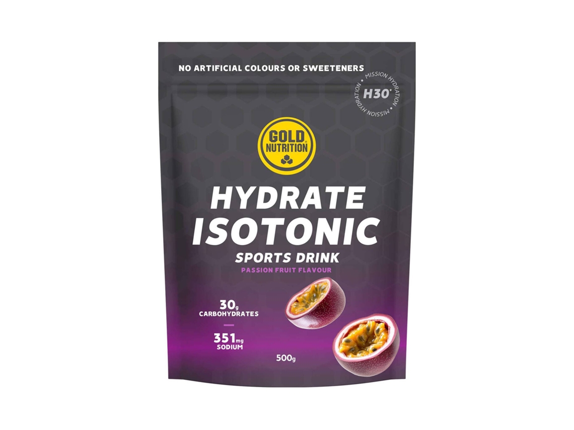 Hydrate Isotonic Sports Drink Passion Fruit 500 Gr Goldnutrition