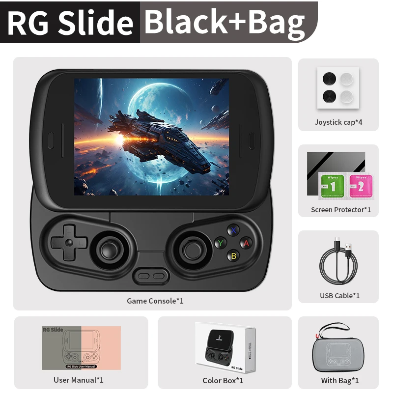 Consola de Jogos MDUG com 256 Gb, em Bolsa, com suporte a jogos de 8 mil, Wi-Fi, IPS 4,7"