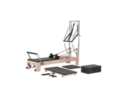 Máquina De Pilates Reformer Em Madeira De Seringueira Robusta Até 181kg Tekmaquinas