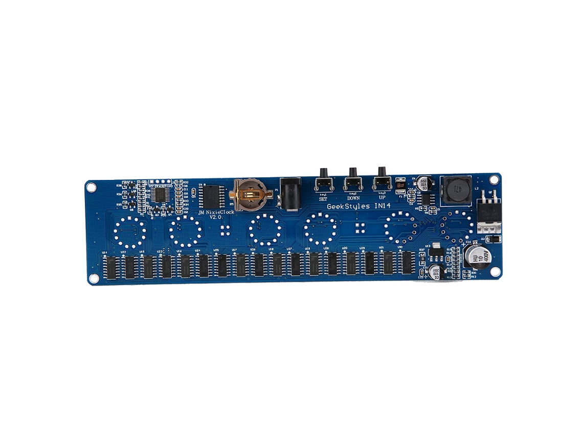 Módulo Placa Mãe de Relógio de Tubo de Brilho Diy para Relógios Digitais In14 com 7 Cores Rgb | S/MARCA