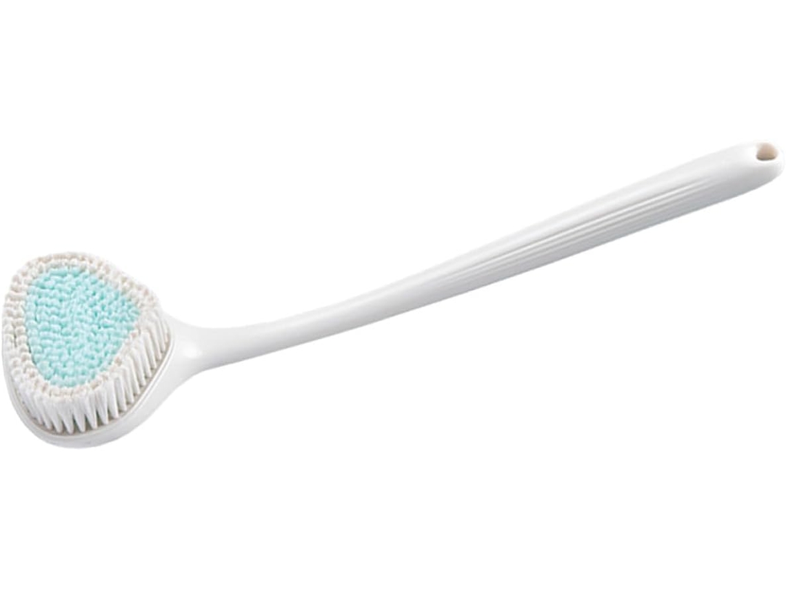 Escova De Costas Com Cabo Longo Topbathy, Escova Esfoliante Macia, Acessório De Banho Prático Para Pendurar, Ideal Para