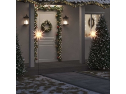 Vidaxl Luzes De Natal Com Espigões 3 Pcs Leds Dobrável 57 Cm Branco