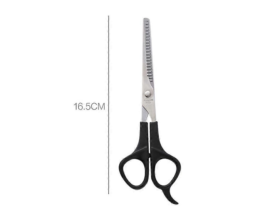 Tesoura De Desbaste Elysve Em Aço Inoxidável, 6 Polegadas, Cor Preta, Corte Preciso, Para Salão E Uso Doméstico