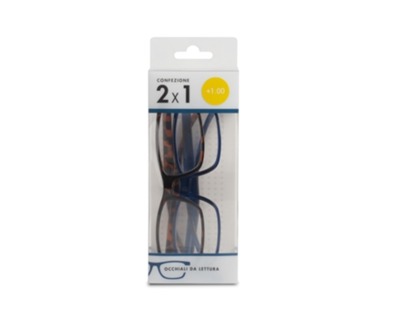 Óculos de Proteção de Luz Unissexo POLINELLI De Proteção Luz Rectângulo Aro Completo Azul
