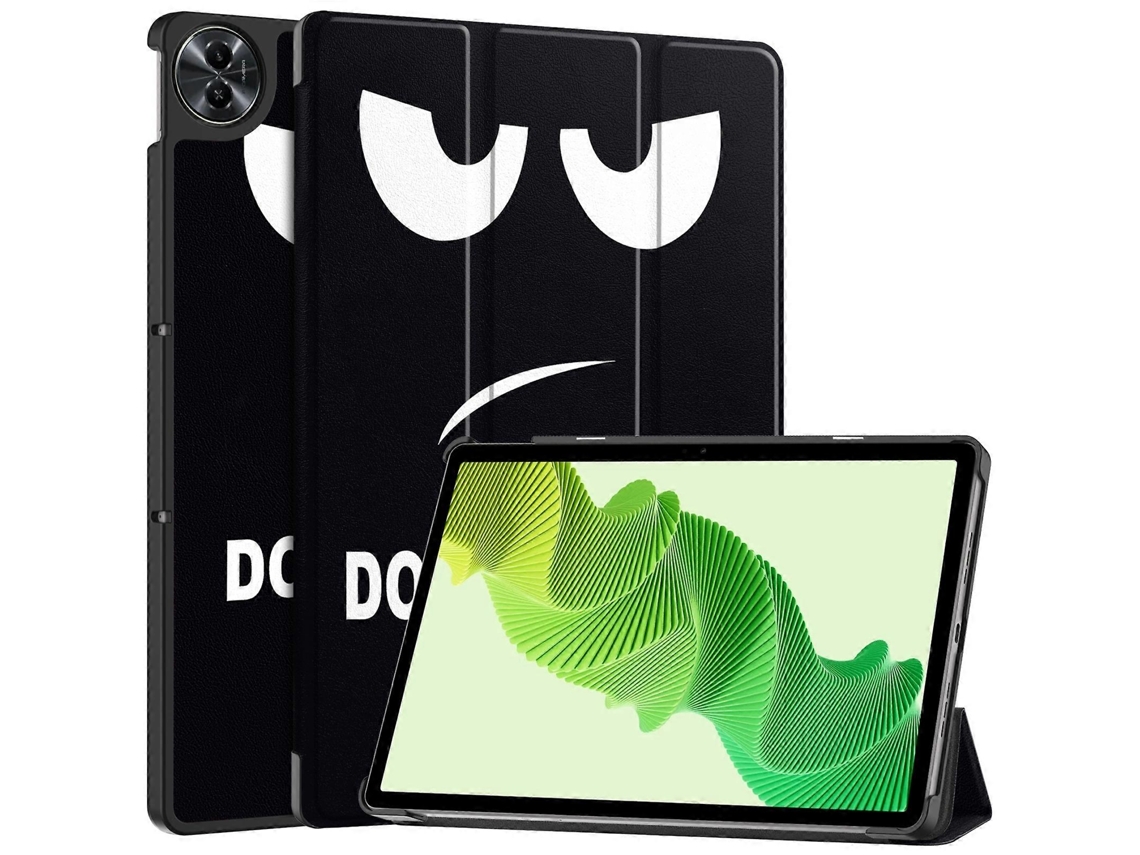 Capa De Couro Inteligente Custer Painted Com Suporte Triplo Para Tablet Realme Pad 2