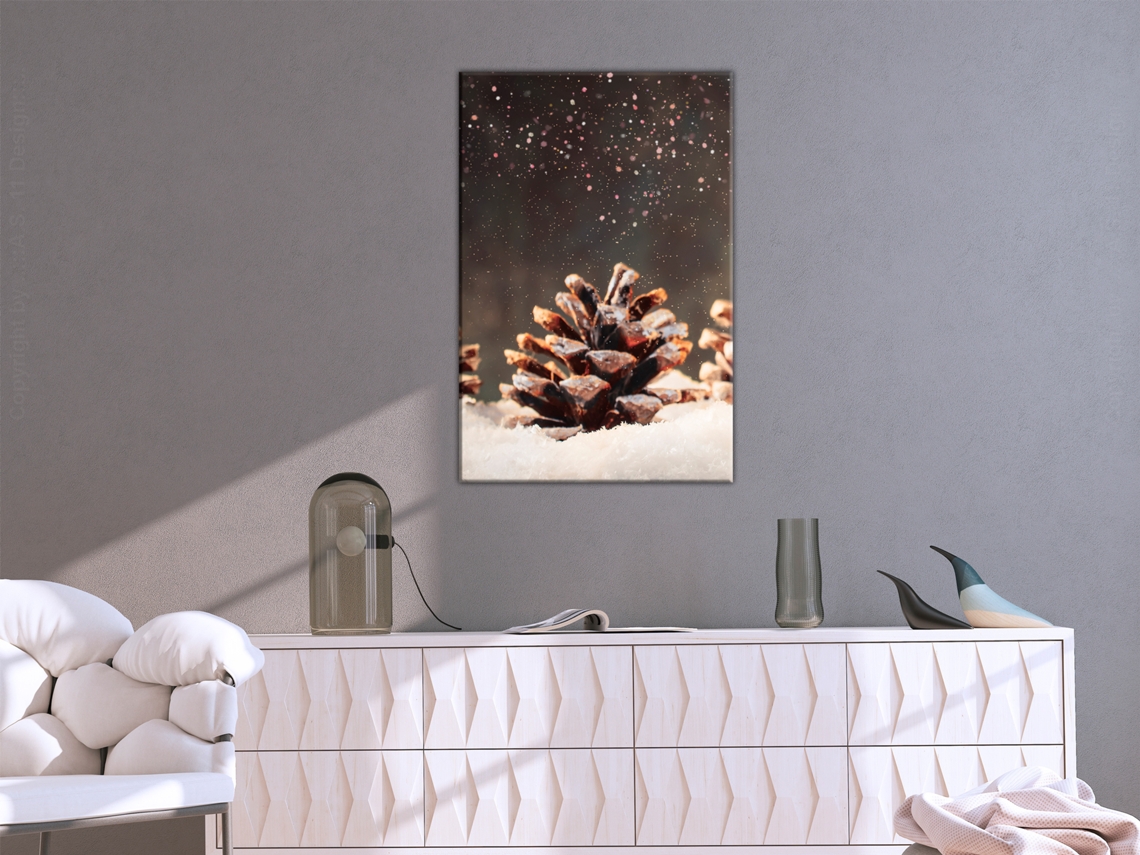 Quadro ARTGEIST Winter Pine Cone (1 Part) Vertical (40x60)