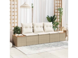 Vidaxl Conjunto De Sofá De Jardim 3 Unid. 3-número De Lugares