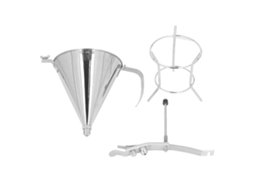 Funil De Confeitaria Com Suporte Em Aço Inoxidável Para Cozinha