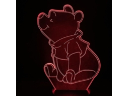 Lámpara De Noche 3d Led Winnie Para Niños Dormitorio Mesa Con Interruptor Táctil Y Control Remoto