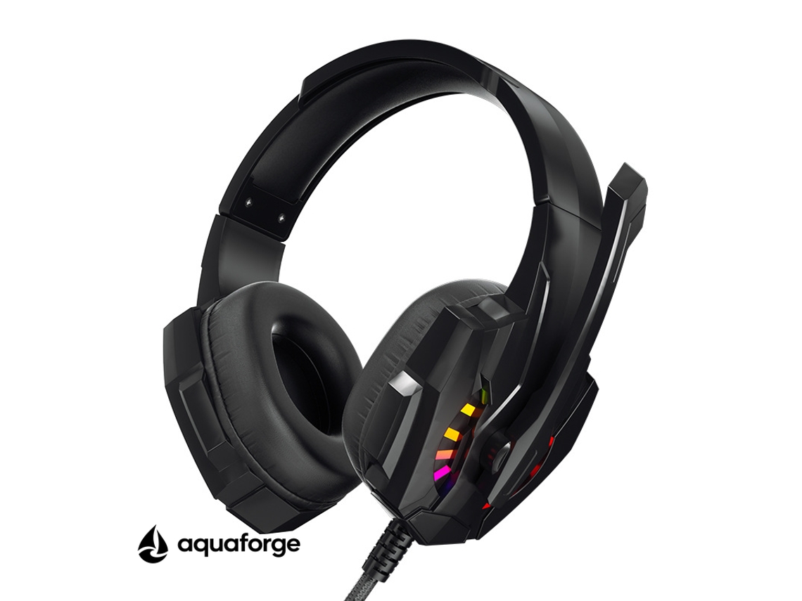 Headset Gaming Com Microfone Led Rgb Hi-fi 3,5 Mm