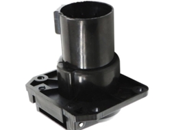 Conector adaptador de tomada para carro de 7 pinos em plástico marrom e cobre