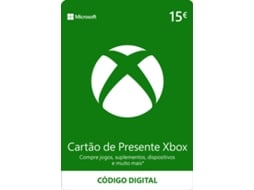 Cartão Presente Xbox Live 15 Euros (Formato Digital)