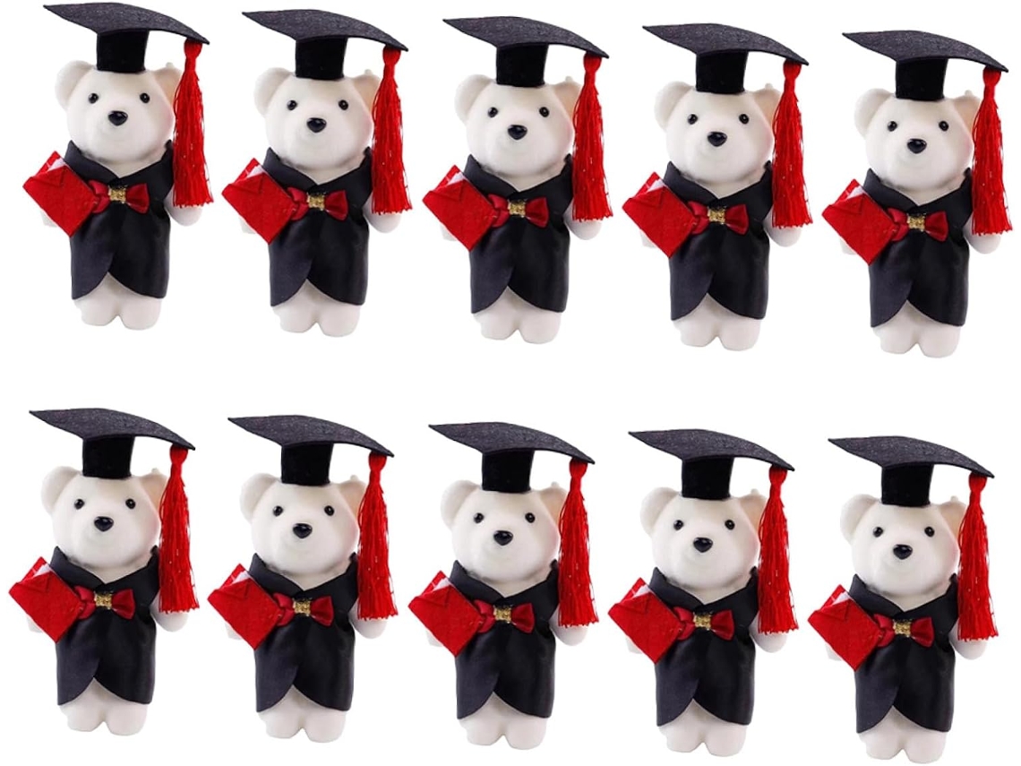 Conjunto De Ursinhos Pelúcia Para Formatura, 20 Peças, Design Temático