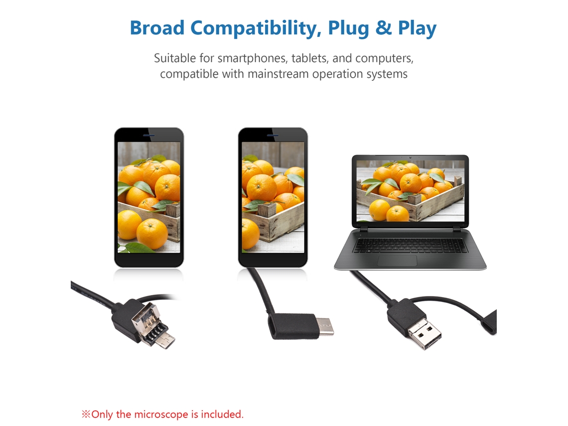 Microscópio Digital Usb Para Computador E Telefone Com Câmera Microscópica