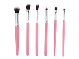 Conjunto De Pinceis Maquiagem Com Sombras Olho E Contorno Rosto