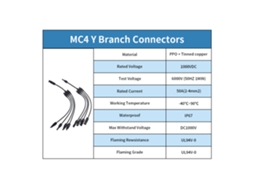 Conector Ramo Y para Painel Solar 1 para 4 S/MARCA
