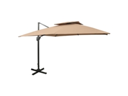Cantilever Garden Parasol, Cantilever Garden Parasols Vidaxl Cinzento-acastanhado Tecido (300 X 300 Cm)