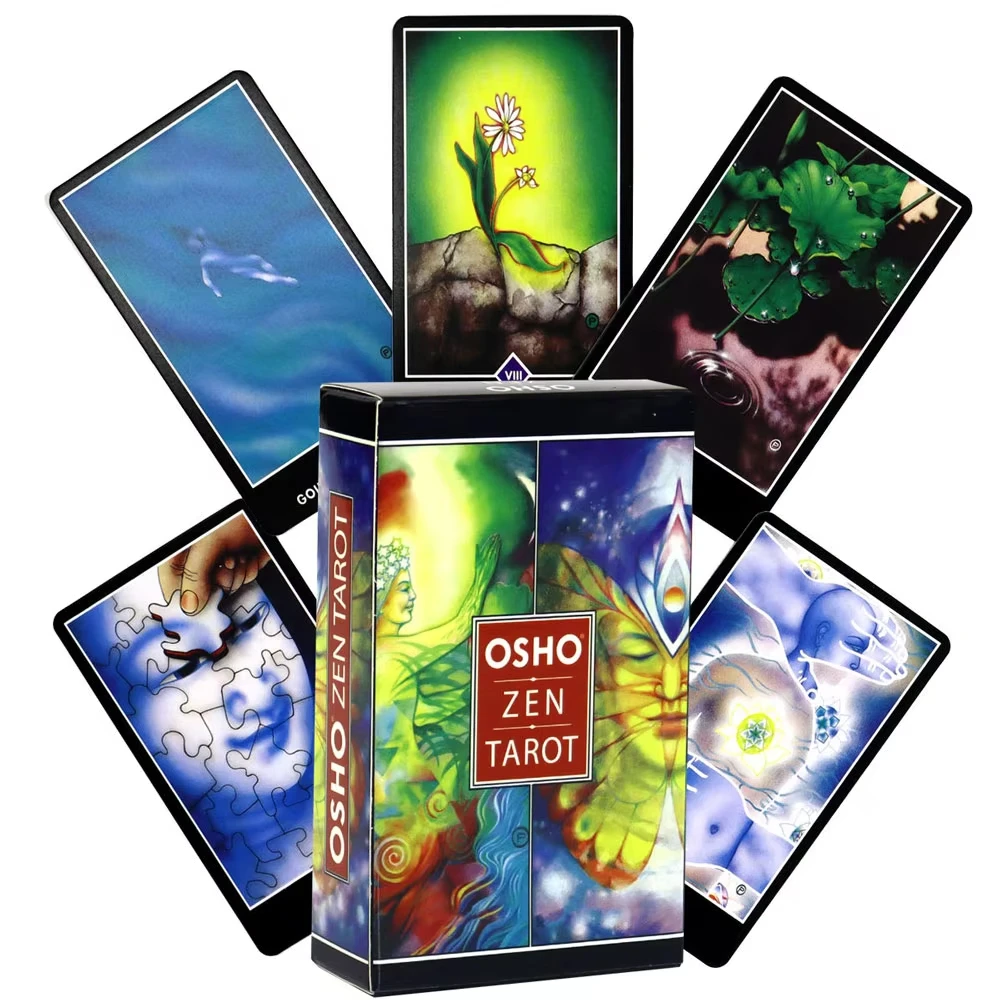 Guia Em Pdf Do Tarô Zen De Osho (versão Em Inglês) - Jogo De Tabuleiro Com Cartas Oráculo, Ideal Para Festas, Adivinhação E Entretenimento.