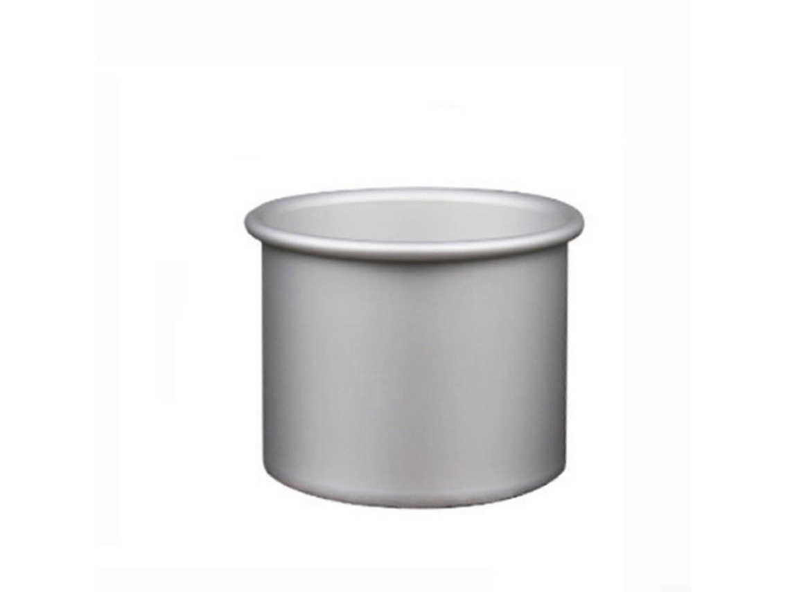 Conjunto De Formas Redondas De Alumínio Para Bolo Angel Food De 4, 6 E 8 Polegadas Com Fundo Removível Para Um Cozimento Uniforme.