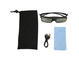 Lentes 3D con obturador activo recargable, DLP Link, 96-144 Hz, alta transmisión de luz para proyectores 3D WX60 com S/MARCA