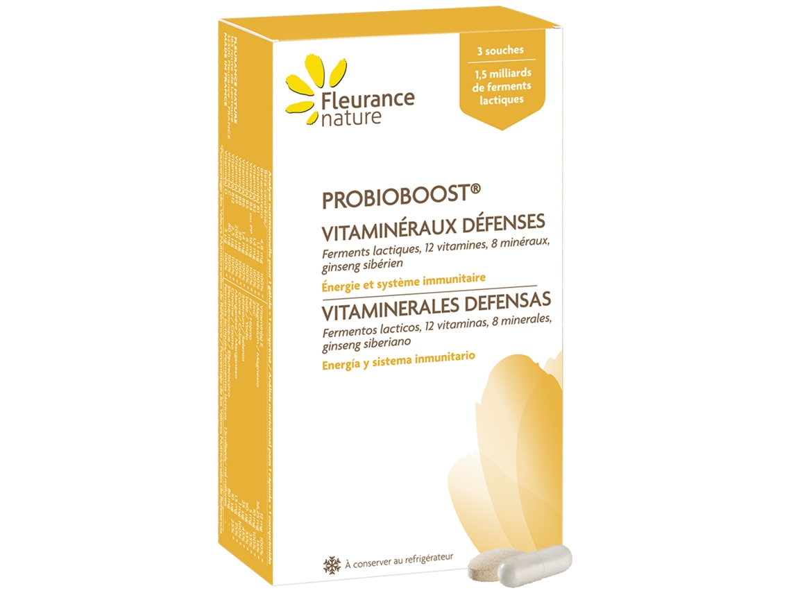 Probioboost® Vitaminerais Defesas Fleurance Nature 30 Comprimidos + 28 Cápsulas
