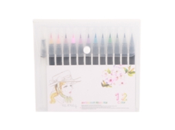 Set De 12 Lápices De Acuarela Com Pontas Suaves Resistentes Ao Calor Para Pintar Facilmente