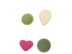 Conjunto Com 4 Esponjas De Limpeza Para Banho, Esponjas Esfoliantes, Cores Sortidas.