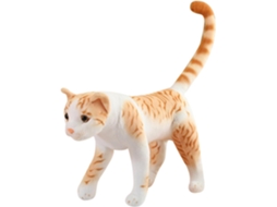 Gato Pelúcia Realista, Pelúcia Gatinho, Cabelo Curto Americano