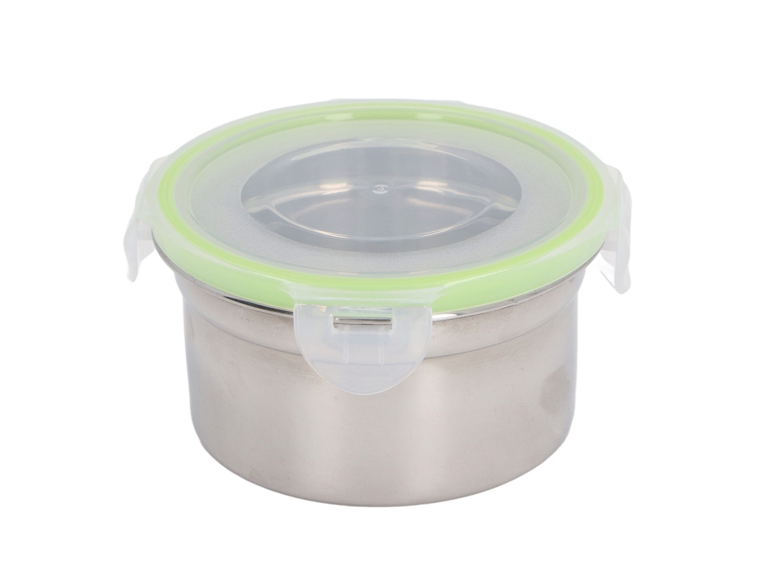 Recipiente de Aço Inoxidável 304 300ml Hermético para Alimentos