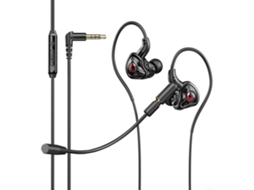 Fones De Ouvido Com Fio E Cancelamento Ruído Controle Embutido 3, 5mm
