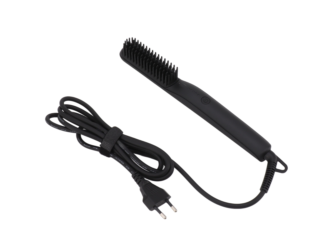 2026 cepillo Plancha de Cabelo Elétrico com Íons Negativos Pente Estilista 100 240v Preto Plug Ue
