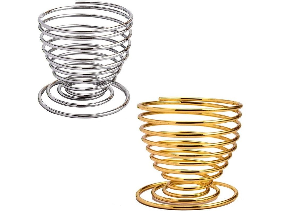 2026 porta Esponjas Maquillaje Rack Secado Polvo Huevo 2pcs Oro Plata Accesorio Cosmetico