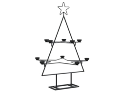 Metal Christmas Tree, Metal Christmas Trees Vidaxl Preto Aço (75 Cm)