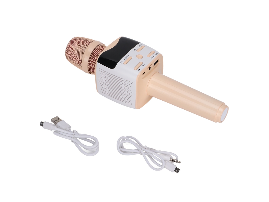 Microfone Karaoke Bluetooth LAXISCREED Rosa