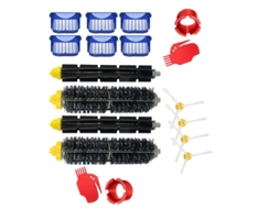 Kit de acessórios de substituição para irobot roomba série 600 e série 500, filtro/escova lateral/cerdas e escova batedora flexível