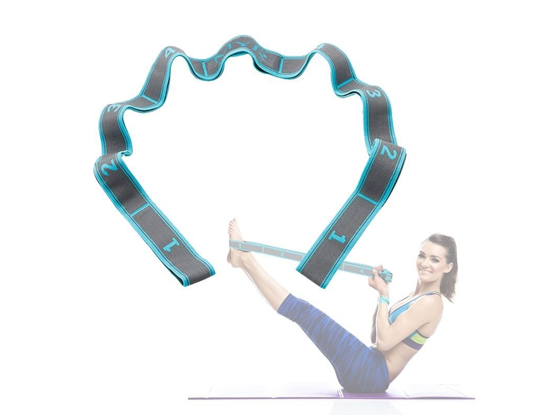 Faixa Elástica, Elástica de Ginástica Com 9 Voltas, Alongamento Ioga-aquaforge