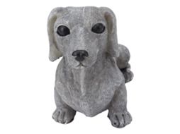 Estátua de Cão Resina Jardim S/MARCA