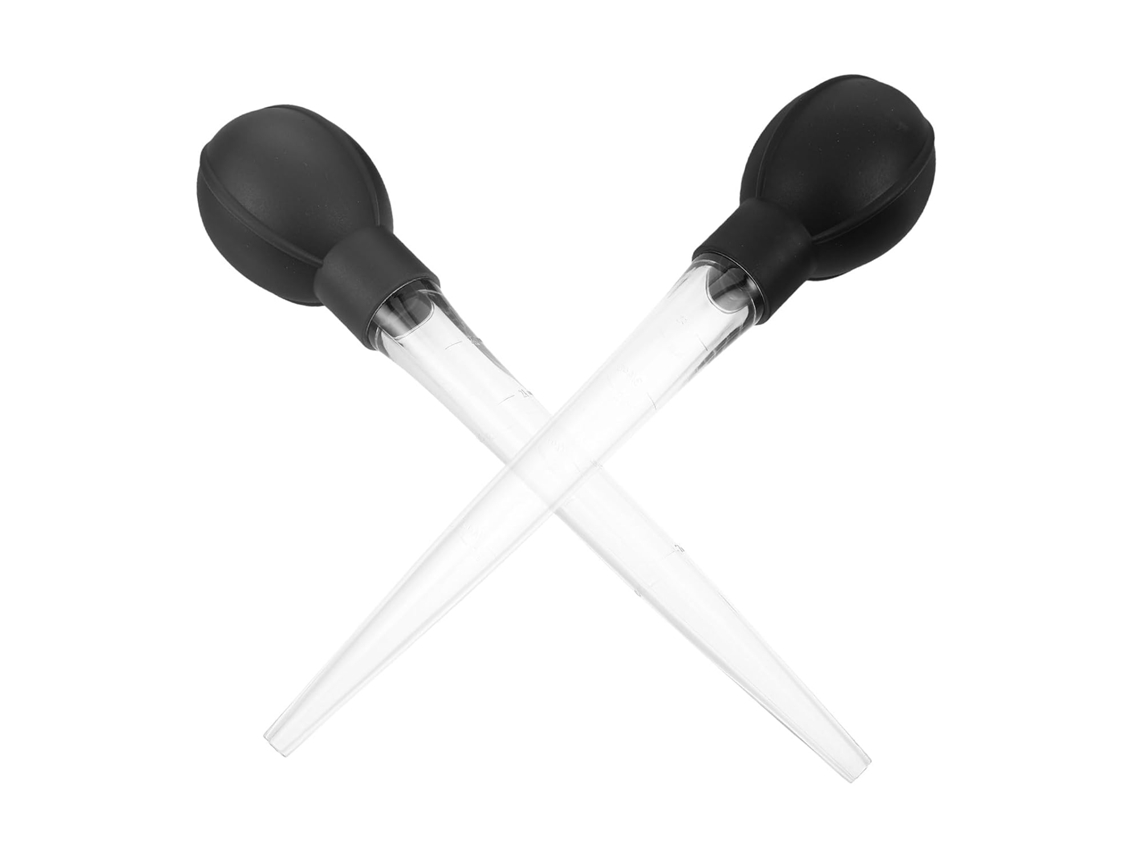 Pipetas De Plástico Resistentes, 28 Ml, Pacote Com 2 Unidades Para Amostragem Precisa.
