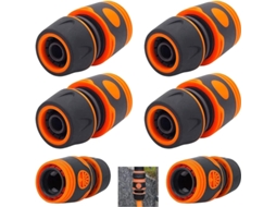 Kit De 6 Conectores Rápidos De Mangueira 1/2" Para Jardim, Agricultura, Irrigação E Ferramentas De Jardinagem